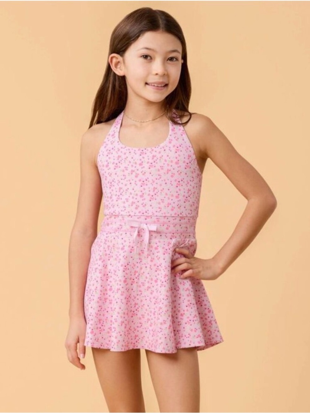 NWT! Blogilates Girls’ Mommy & Me Game Set Match Dress Pink Floral Size L(10/12)